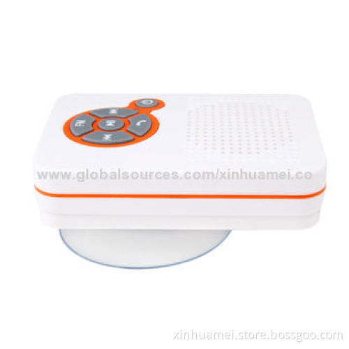 Wireless Bluetooth speaker with waterproof grade IPX4 for shower room